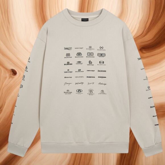 Balenciaga Cream Men's Long Sleeve